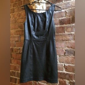 Kookai leather mini dress